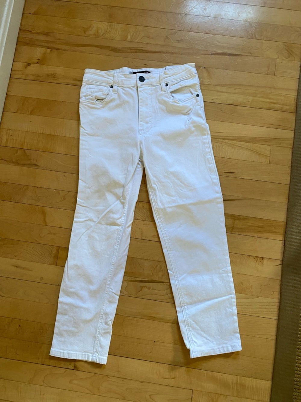 Kut from the Kloth White Straight-Leg Jeans